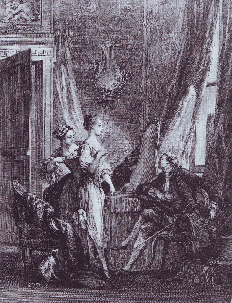 La toilette - gravure, XVIIIe siècle